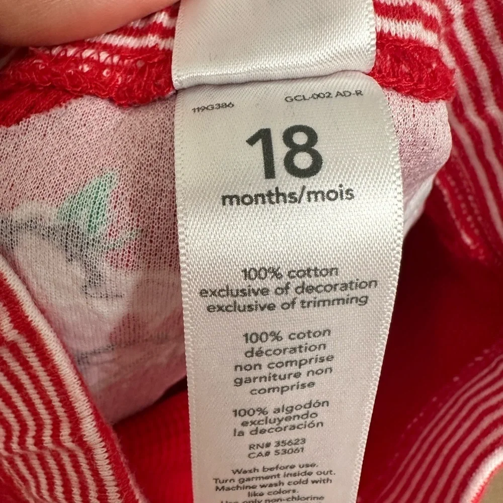 Carter's Red Striped Kids Leggings